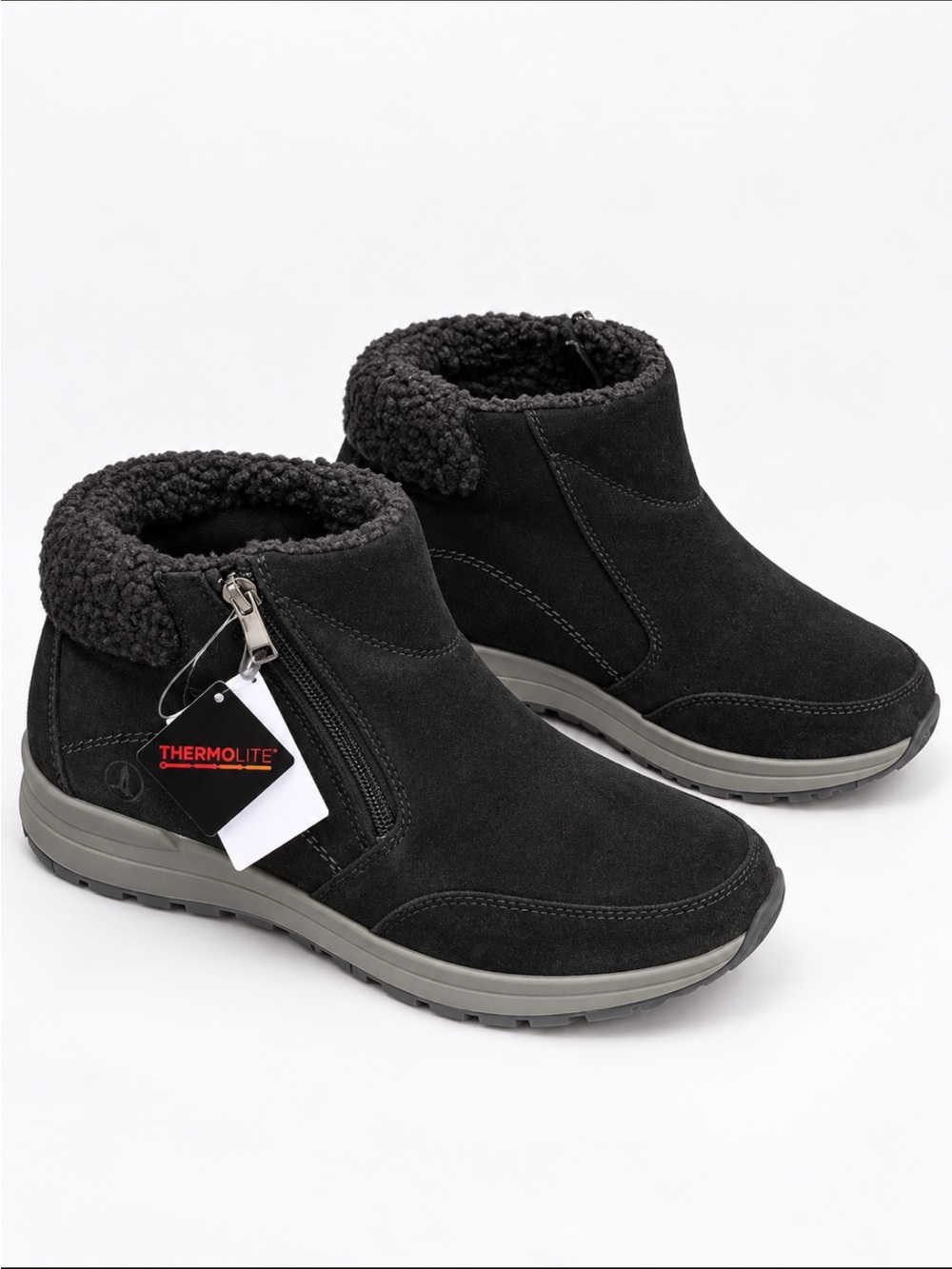 LandsEnd Transitional Insulated Snow Boots Mid Weight Warm Winter Booties